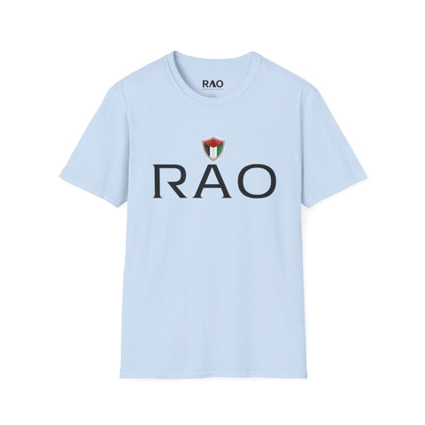 Unisex Softstyle T-Shirt with RAO Logo, Stylish Casual Tee for Everyday Wear, Gift for Fashion Lovers, Comfortable Summer Apparel