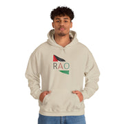 Stylish Unisex Hooded Sweatshirt with RAO Graphic, Cozy Pullover, Casual Gift, Streetwear, Everyday Wear, Unique Design
