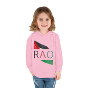 Toddler Fleece Hoodie with RAO Design, Cozy Kids Hoodie, Cute Pullover Sweatshirt, Birthday Gift for Toddlers, Fun Wear for Playtime