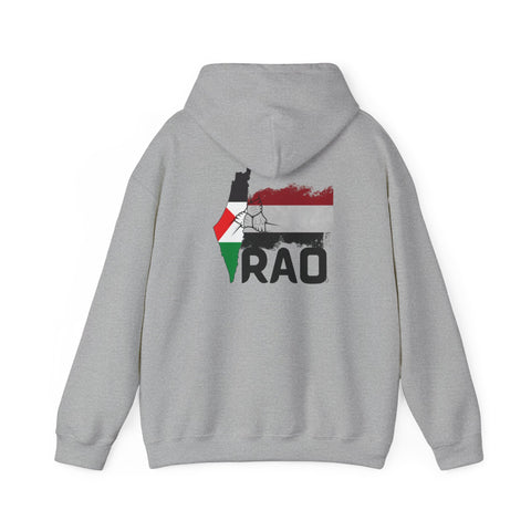 RAO Unity Hoodie: Palestine & Yemen Heavy Blend Hooded Sweatshirt