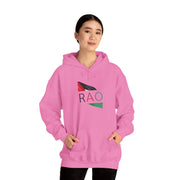 Stylish Unisex Hooded Sweatshirt with RAO Graphic, Cozy Pullover, Casual Gift, Streetwear, Everyday Wear, Unique Design