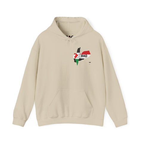 RAO Unity Hoodie: Palestine & Yemen Heavy Blend Hooded Sweatshirt