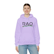 RAO Resistance Against Oppression Unisex Hoodie | Black RAO Letters with Palestinian Map & Flag Ribbon | Cultural Streetwear, Eco-Friendly Hoodie