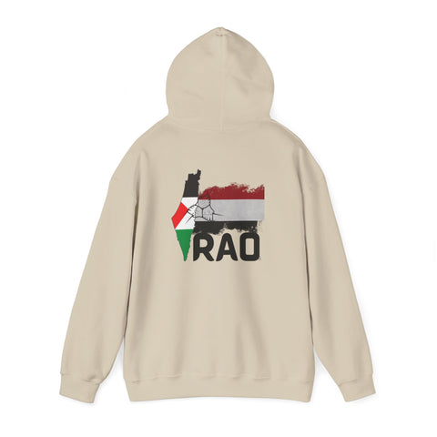 RAO Unity Hoodie: Palestine & Yemen Heavy Blend Hooded Sweatshirt