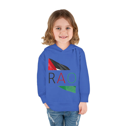Toddler Fleece Hoodie with RAO Design, Cozy Kids Hoodie, Cute Pullover Sweatshirt, Birthday Gift for Toddlers, Fun Wear for Playtime