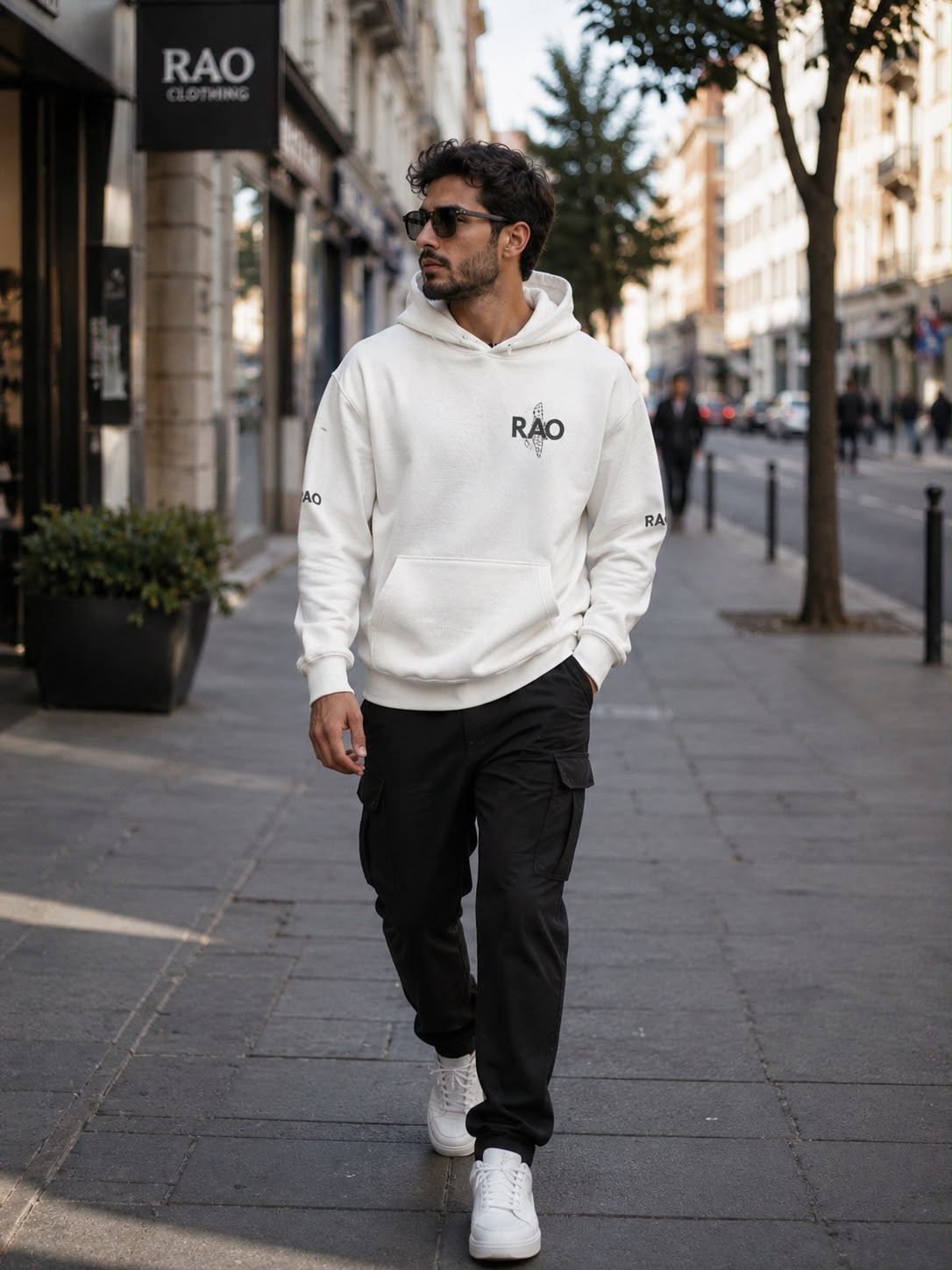 RAO Signature Palestine Hoodie | Premium Olive Branch Pullover | Minimalist Unisex Streetwear