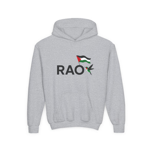 Palestinian Pride Youth Hoodie, Statement Sweatshirt, Gift for Activists, Casual Wear, Comfortable Streetwear, Cultural Expression