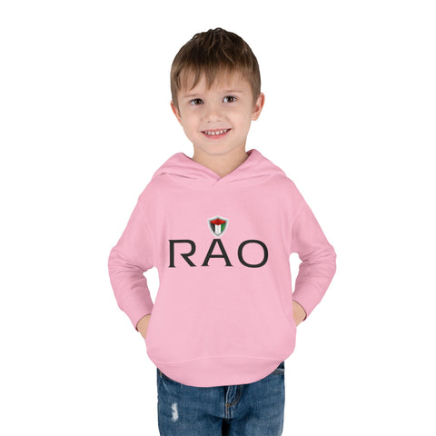Adorable Toddler Pullover Fleece Hoodie with RAO Design, Kids Winter Coat, Cute Children's Apparel, Perfect for Playdates, Birthday Gifts