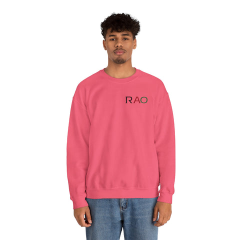 Stylish Unisex Crewneck Sweatshirt with 'RAO' Design, Cozy Casual Wear, Perfect for Everyday, Gifts, Holidays