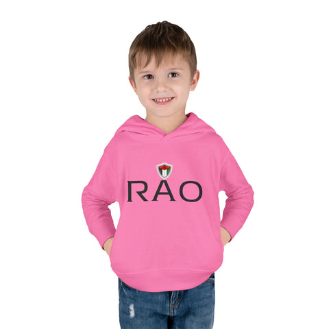 Adorable Toddler Pullover Fleece Hoodie with RAO Design, Kids Winter Coat, Cute Children's Apparel, Perfect for Playdates, Birthday Gifts
