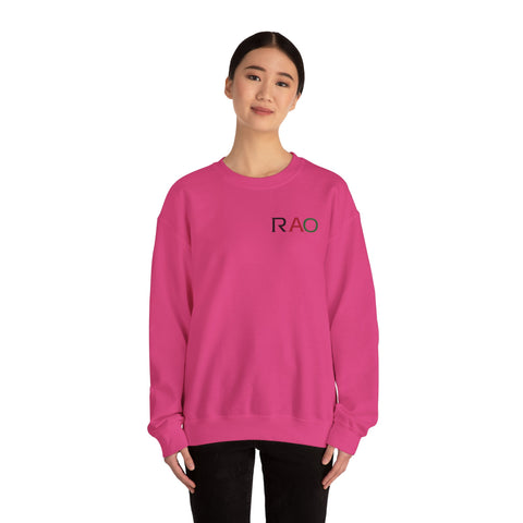 Stylish Unisex Crewneck Sweatshirt with 'RAO' Design, Cozy Casual Wear, Perfect for Everyday, Gifts, Holidays