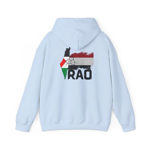RAO Unity Hoodie: Palestine & Yemen Heavy Blend Hooded Sweatshirt