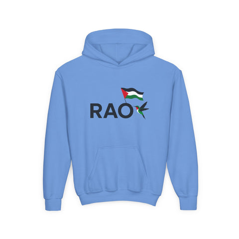 Palestinian Pride Youth Hoodie, Statement Sweatshirt, Gift for Activists, Casual Wear, Comfortable Streetwear, Cultural Expression