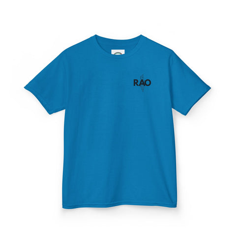 Kids Graphic Tee with RAO Design, Unisex Cotton Shirt, Gift for Boys and Girls, Birthday Outfit, Casual Wear, Summer Tee