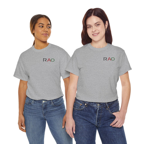 Unisex Cotton Tee - Minimalist RAO Design, Casual Wear, Gift for Him/Her, Birthday, Everyday Fashion, Graphic Tee
