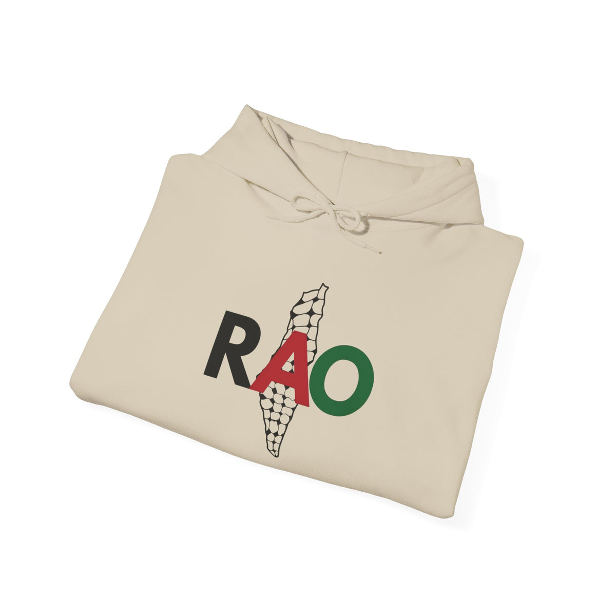 Palestinian Keffiyeh Hoodie – RAO Palestine Map Graphic Unisex Heritage Streetwear