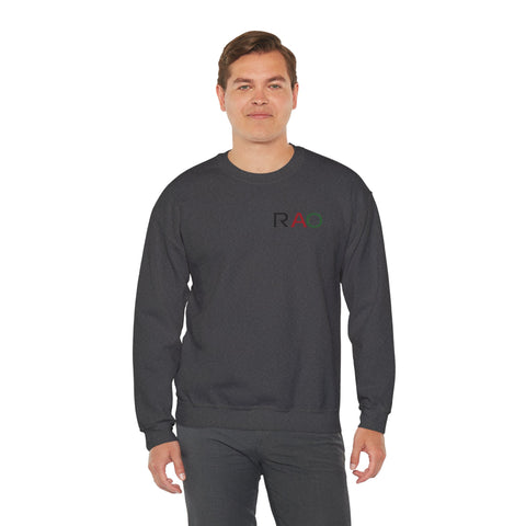 Stylish Unisex Crewneck Sweatshirt with 'RAO' Design, Cozy Casual Wear, Perfect for Everyday, Gifts, Holidays
