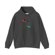 Stylish Unisex Hooded Sweatshirt with RAO Graphic, Cozy Pullover, Casual Gift, Streetwear, Everyday Wear, Unique Design