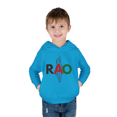 Toddler Fleece Hoodie with RAO Design, Cozy Pullover for Kids, Perfect for Playtime, Gifts, Celebrations, Everyday Wear