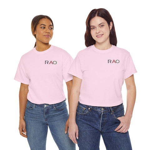 Unisex Cotton Tee - Minimalist RAO Design, Casual Wear, Gift for Him/Her, Birthday, Everyday Fashion, Graphic Tee