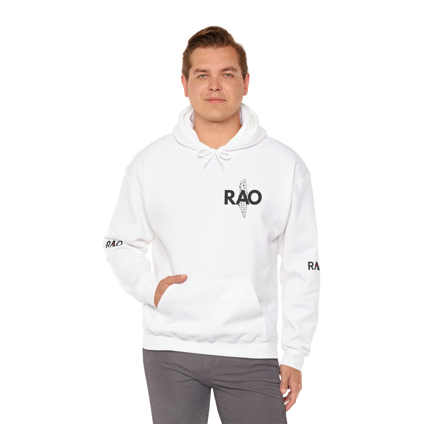 RAO Signature Palestine Hoodie | Premium Olive Branch Pullover | Minimalist Unisex Streetwear