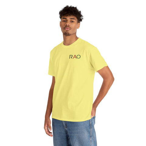 Unisex Cotton Tee - Minimalist RAO Design, Casual Wear, Gift for Him/Her, Birthday, Everyday Fashion, Graphic Tee