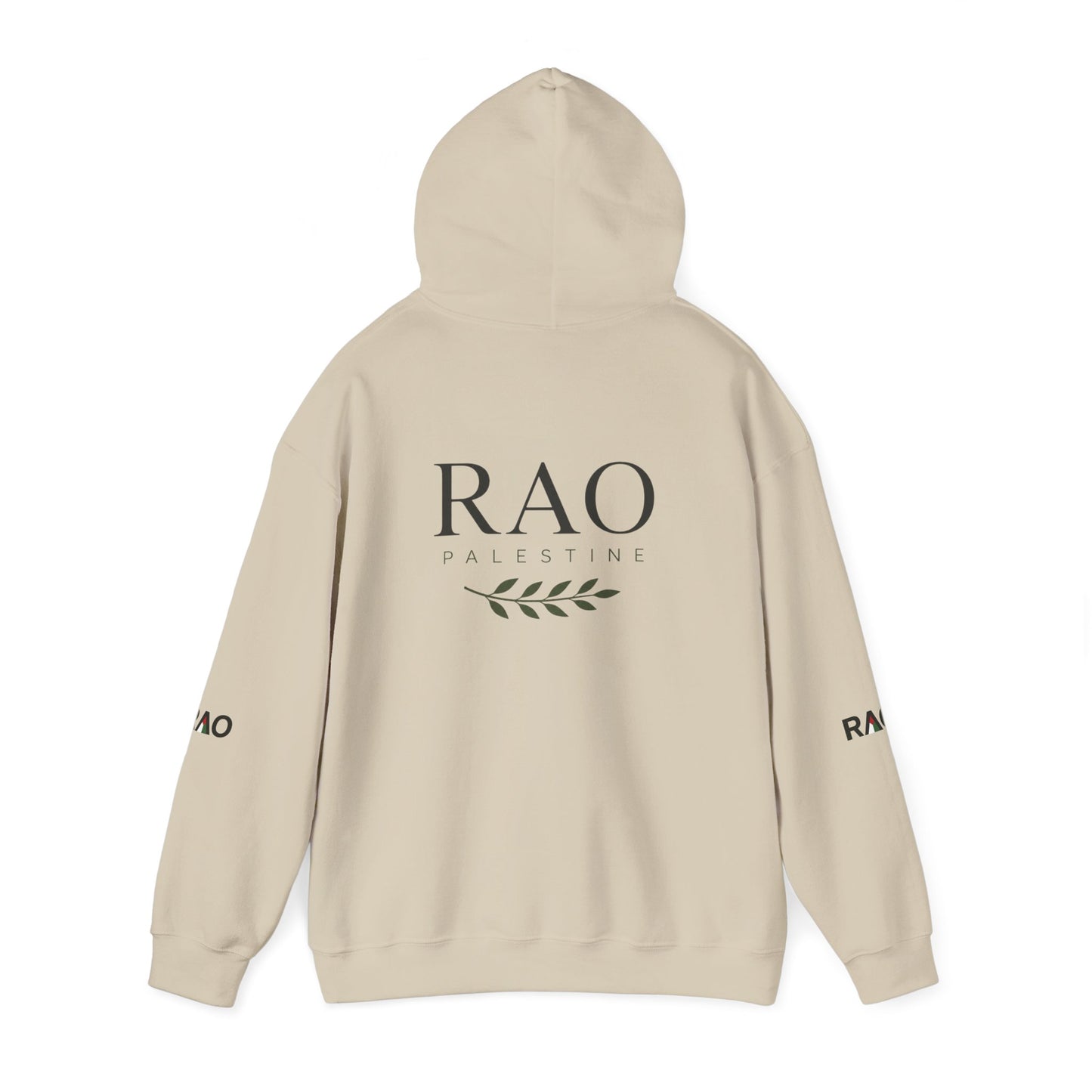 RAO Signature Palestine Hoodie | Premium Olive Branch Pullover | Minimalist Unisex Streetwear