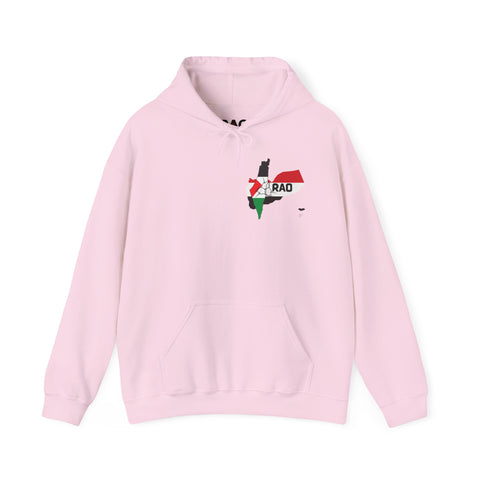 RAO Unity Hoodie: Palestine & Yemen Heavy Blend Hooded Sweatshirt