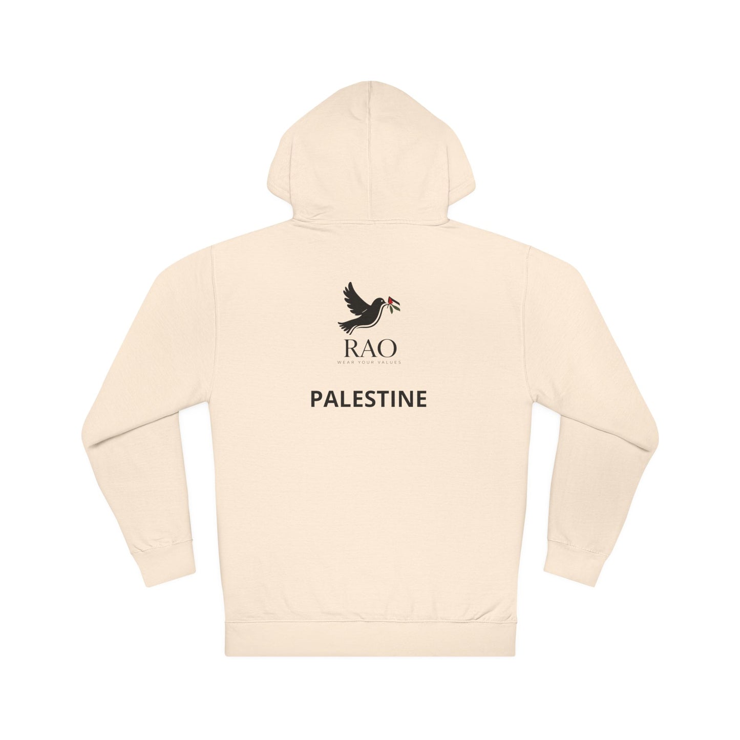Palestine Olive Branch Hoodie | RAO Premium Peace Dove Pullover | Minimalist Unisex Hoodie