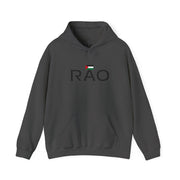 RAO Resistance Against Oppression Unisex Hoodie | Center Chest Design with Horizontal Palestinian Flag & RAO Letters | Bold Streetwear Statement