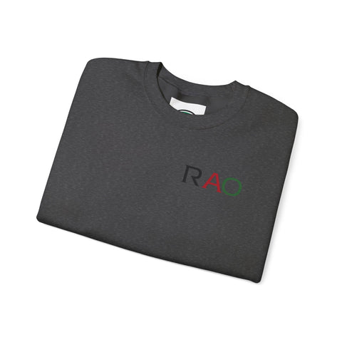 Stylish Unisex Crewneck Sweatshirt with 'RAO' Design, Cozy Casual Wear, Perfect for Everyday, Gifts, Holidays