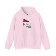 Stylish Unisex Hooded Sweatshirt with RAO Graphic, Cozy Pullover, Casual Gift, Streetwear, Everyday Wear, Unique Design