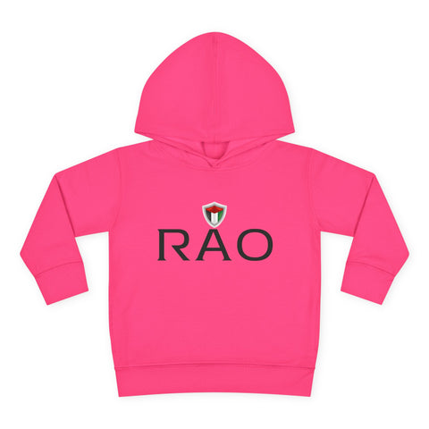 Adorable Toddler Pullover Fleece Hoodie with RAO Design, Kids Winter Coat, Cute Children's Apparel, Perfect for Playdates, Birthday Gifts