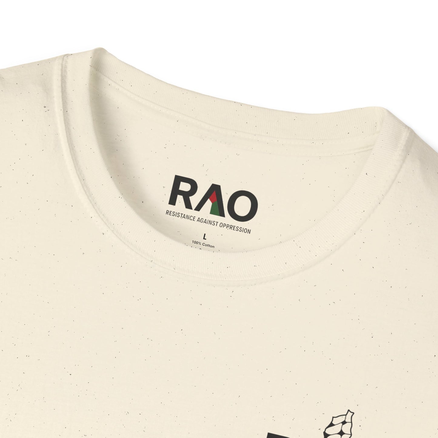 Palestine Map T-Shirt | Palestine Flag RAO Logo Tee