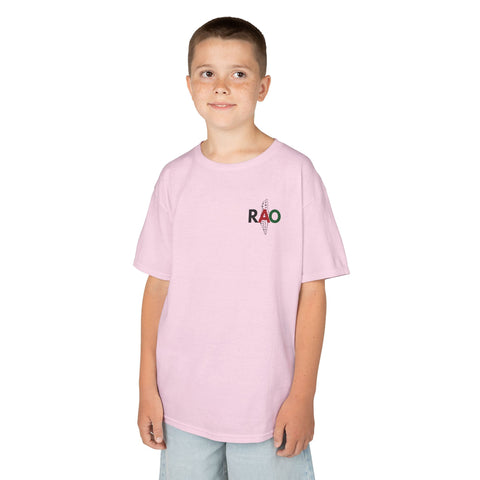 Kids Graphic Tee with RAO Design, Perfect for Playdates, Birthdays, Everyday Wear, Unique Gift Idea, Comfortable Cotton