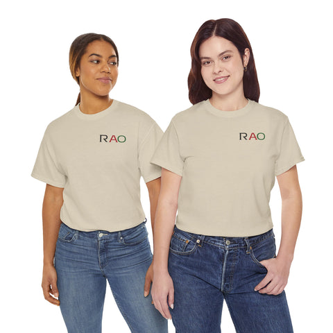 Unisex Cotton Tee - Minimalist RAO Design, Casual Wear, Gift for Him/Her, Birthday, Everyday Fashion, Graphic Tee