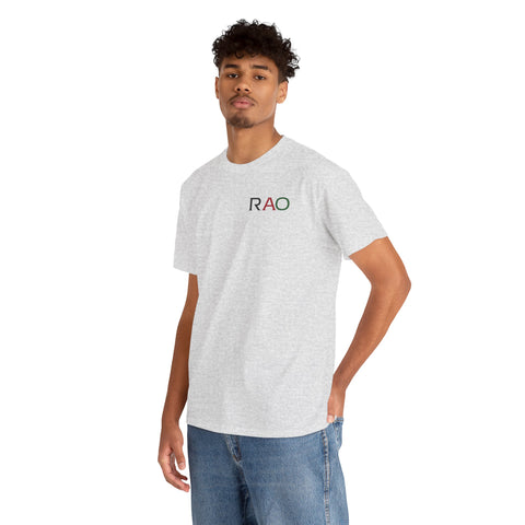 Unisex Cotton Tee - Minimalist RAO Design, Casual Wear, Gift for Him/Her, Birthday, Everyday Fashion, Graphic Tee