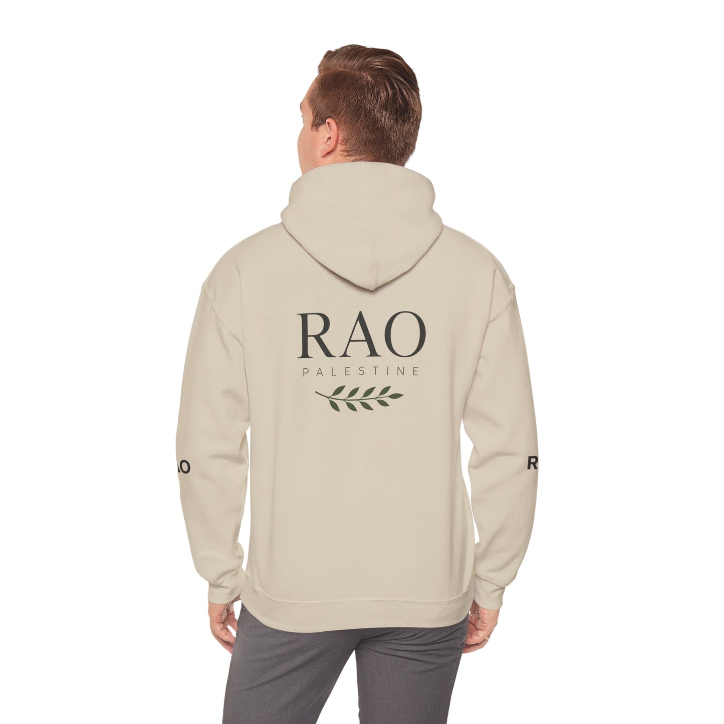 RAO Signature Palestine Hoodie | Premium Olive Branch Pullover | Minimalist Unisex Streetwear