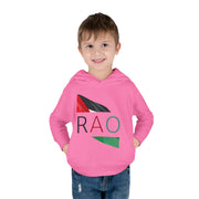 Toddler Fleece Hoodie with RAO Design, Cozy Kids Hoodie, Cute Pullover Sweatshirt, Birthday Gift for Toddlers, Fun Wear for Playtime