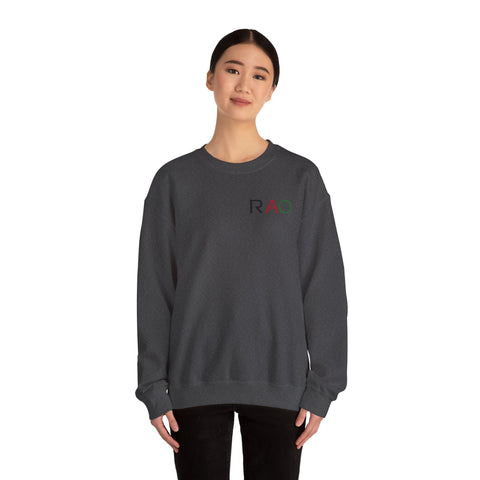 Stylish Unisex Crewneck Sweatshirt with 'RAO' Design, Cozy Casual Wear, Perfect for Everyday, Gifts, Holidays