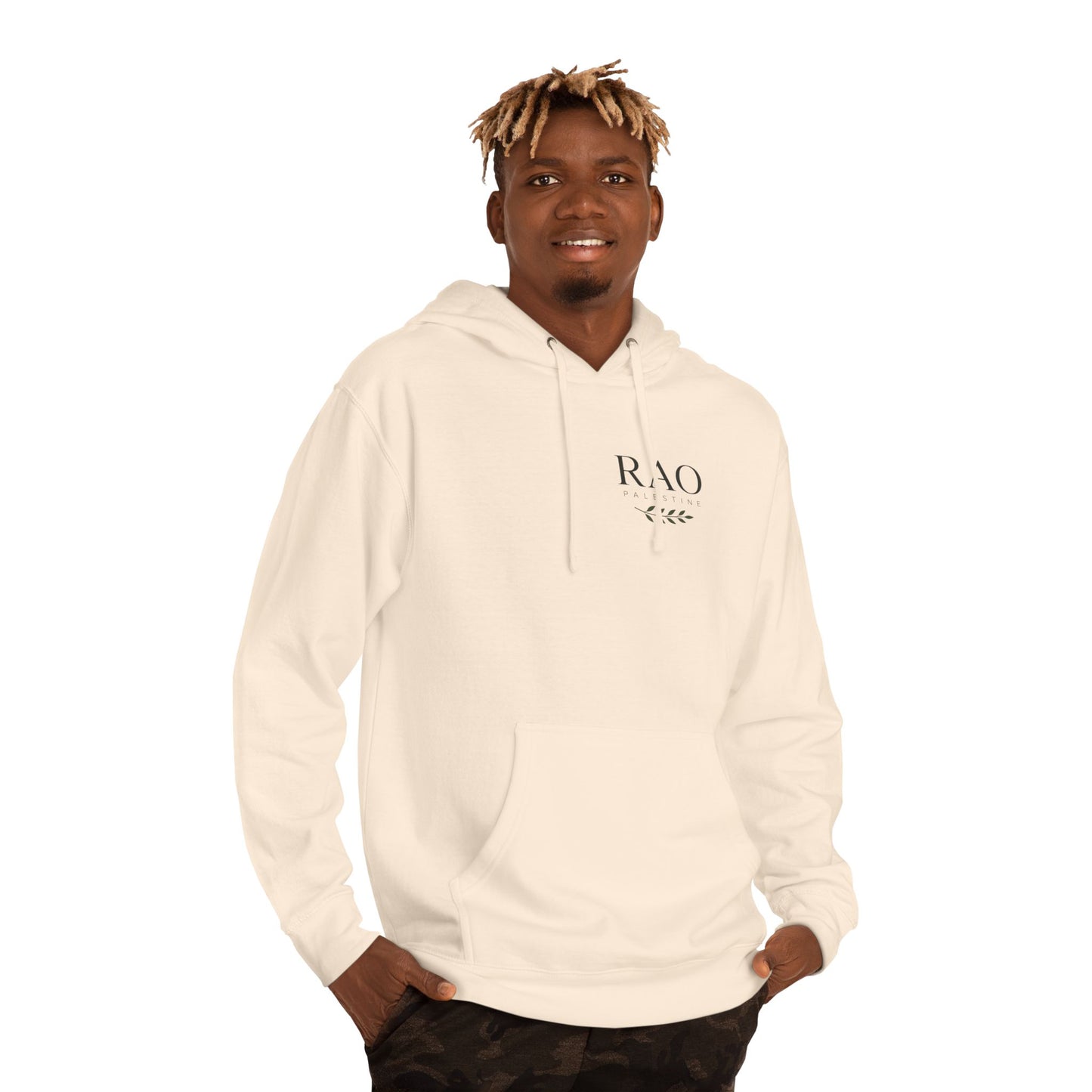 Palestine Olive Branch Hoodie | RAO Premium Peace Dove Pullover | Minimalist Unisex Hoodie