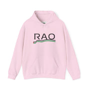 RAO Resistance Against Oppression Unisex Hoodie | Black RAO Letters with Palestinian Map & Flag Ribbon | Cultural Streetwear, Eco-Friendly Hoodie