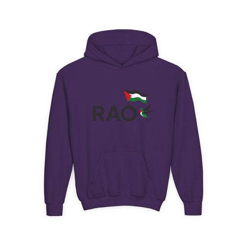 Palestinian Pride Youth Hoodie, Statement Sweatshirt, Gift for Activists, Casual Wear, Comfortable Streetwear, Cultural Expression