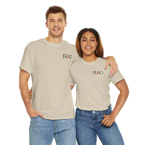 Unisex Cotton Tee - Minimalist RAO Design, Casual Wear, Gift for Him/Her, Birthday, Everyday Fashion, Graphic Tee