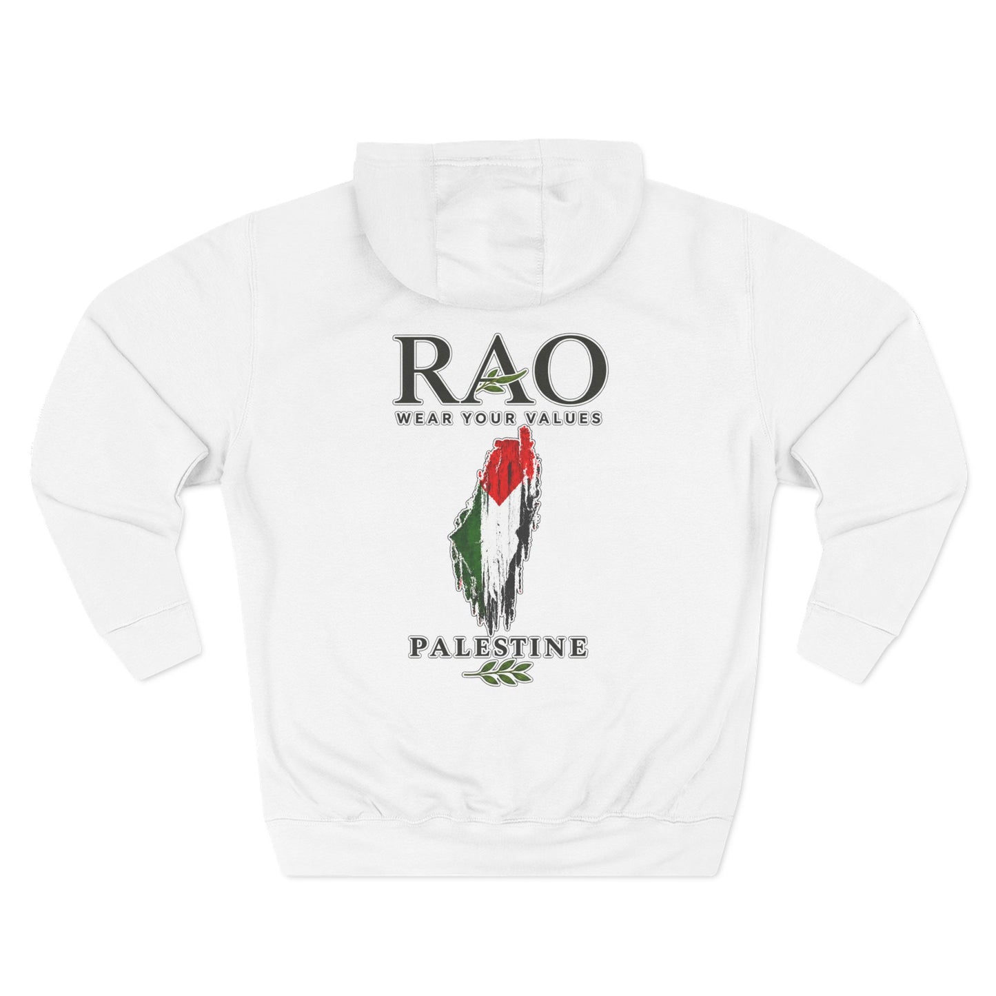 Palestine Flag Hoodie – Brushstroke Palestinian Streetwear | RAO