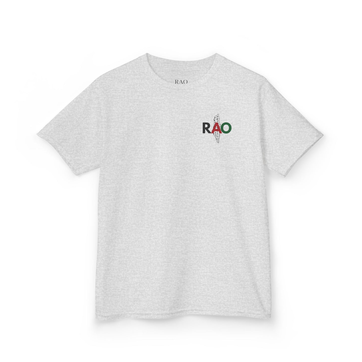 RAO Kids T-Shirt – Minimalist Logo Cotton Tee | Unisex Youth Shirt
