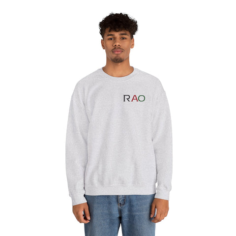 Stylish Unisex Crewneck Sweatshirt with 'RAO' Design, Cozy Casual Wear, Perfect for Everyday, Gifts, Holidays