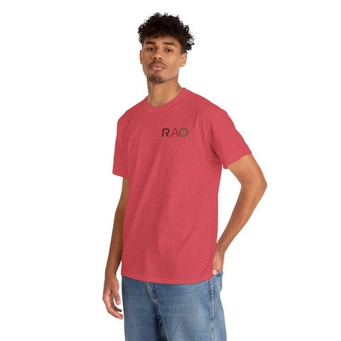 Unisex Cotton Tee - Minimalist RAO Design, Casual Wear, Gift for Him/Her, Birthday, Everyday Fashion, Graphic Tee