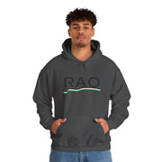 RAO Resistance Against Oppression Unisex Hoodie | Black RAO Letters with Palestinian Map & Flag Ribbon | Cultural Streetwear, Eco-Friendly Hoodie