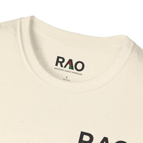 Stylish Unisex Softstyle T-Shirt, Floral RAO Print Tee, Casual Wear, Gift for Him/Her, Summer Fashion, Everyday Comfort